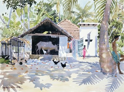 The Backwaters, Kerala, India, 1991 by Lucy Willis